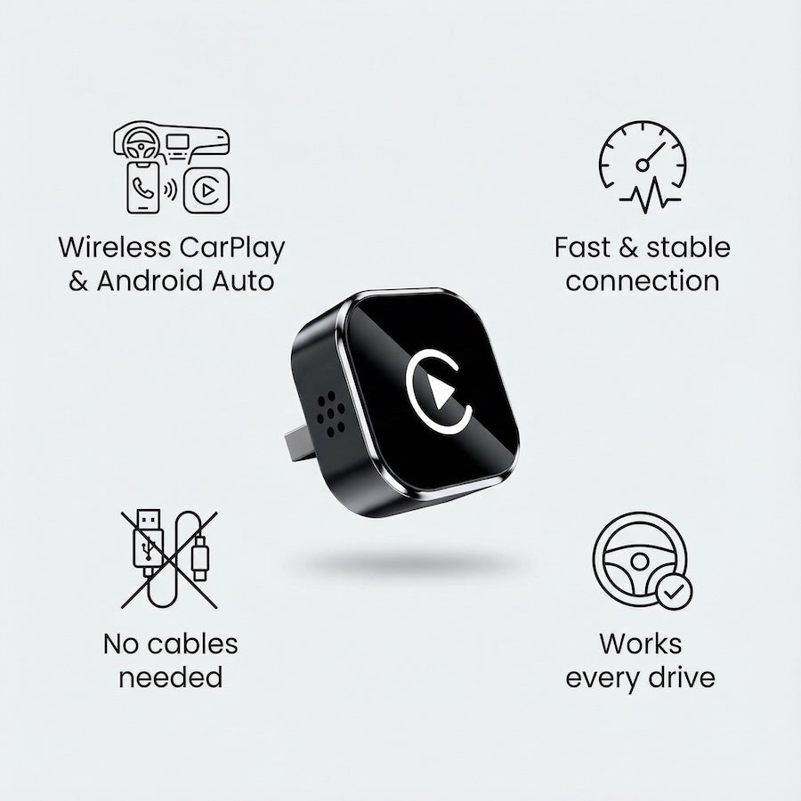 Allverto™ Wireless CarPlay & Android Auto Adapter