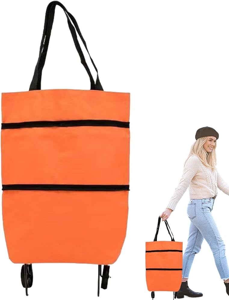Foldable shopping bag on wheels – RollBag Smart