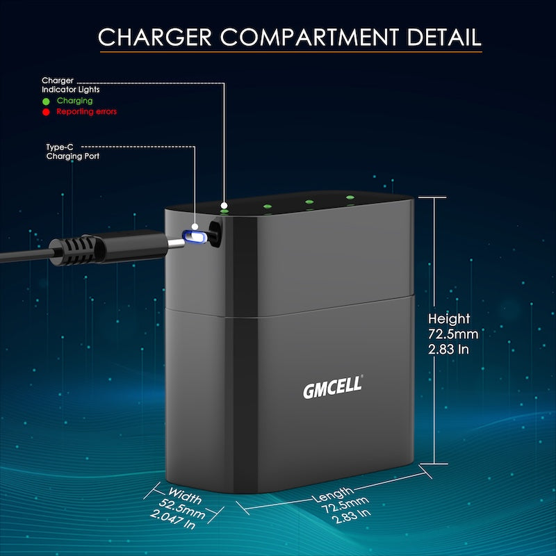 GMCELL Smart Charger - AA, AAA slots